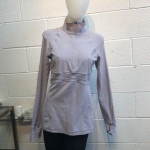 Lululemon lavender 1/2 zip pullover sz 8 62659